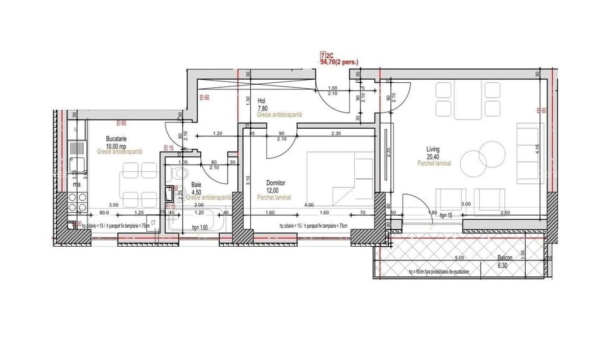 Apartament 2 Camere Decomandat Sector 4 Grand Arena 61Mp - 1