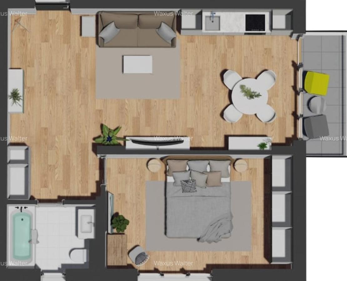 Apartamente semifinisate de 2/3 camere, la 2 minute de VIvo Mall - 2