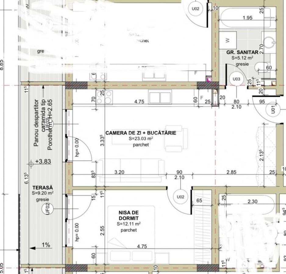 Apartament 2 camere, etaj intermediar , ansamblu Eroilor - 2