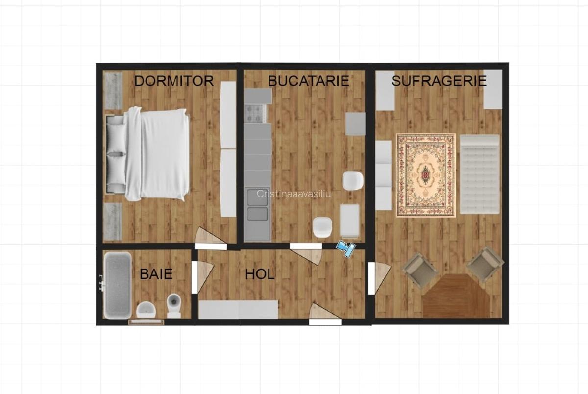 2camere/55mp/Central/Mazepa Complet Renovat - 8