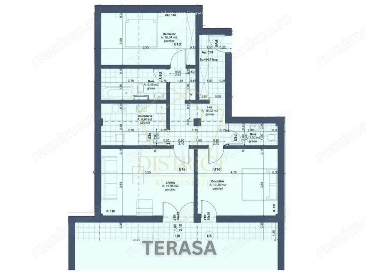 Apartament deosebit cu 3 camere | Terasa 66mp | Lipovei - 9