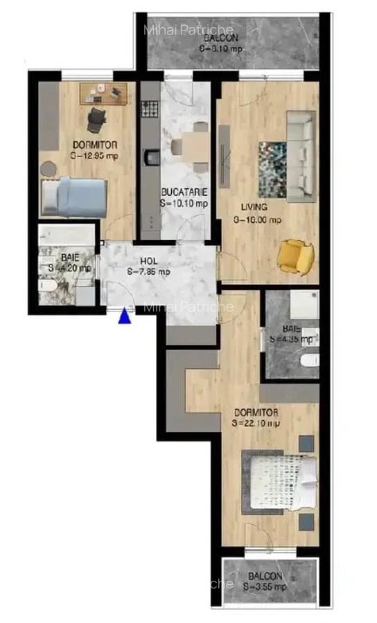 Apartament 3 Camere Direct Dezvoltator, M NicolaeTeclu Theodor Pallady - 2 Apartament 3 Camere Direct Dezvoltator, M NicolaeTeclu Theodor Pallady - 2