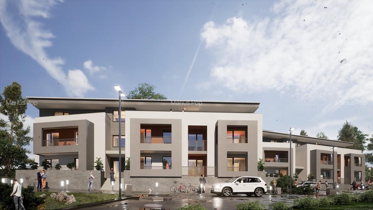 Apartament 3 camere, 60 mp, semifinisat, Apahida - 3