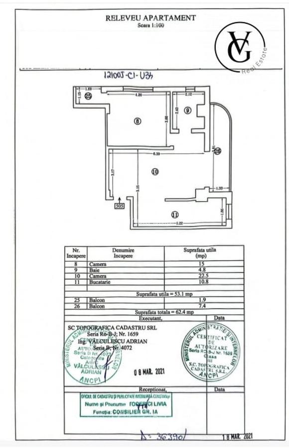 Apartament 2 camere prima linie la mare Promenada - 8