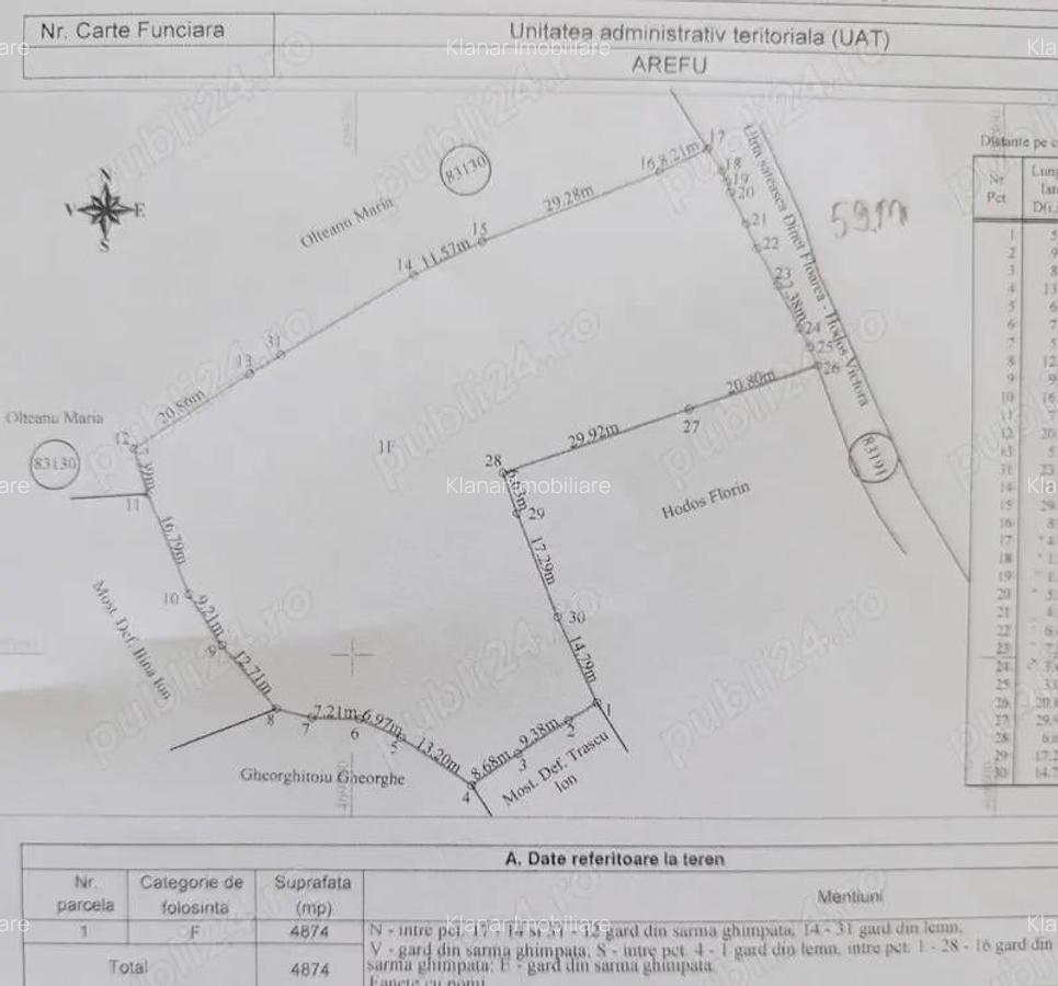Super oferta! Teren 4874 mp in Arefu jud Arges - 10
