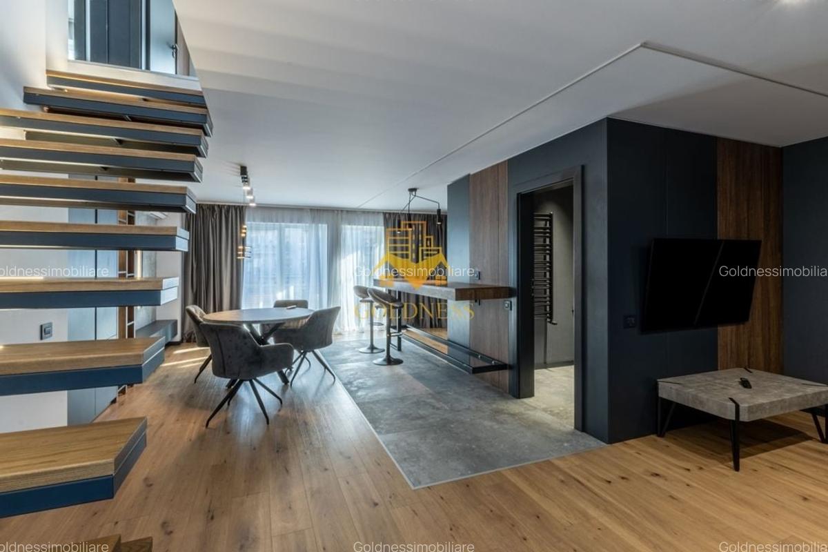 Penthouse mobilat lux, parcare, AC, bloc nou, Semicentral, zona Horea - 14