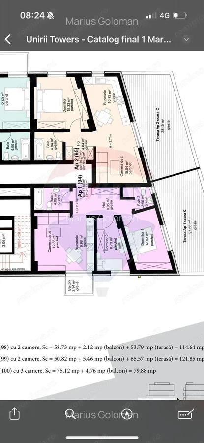 Apartament cu 2 camere de vanzare in Baia Mare, pe bdul Unirii - 4