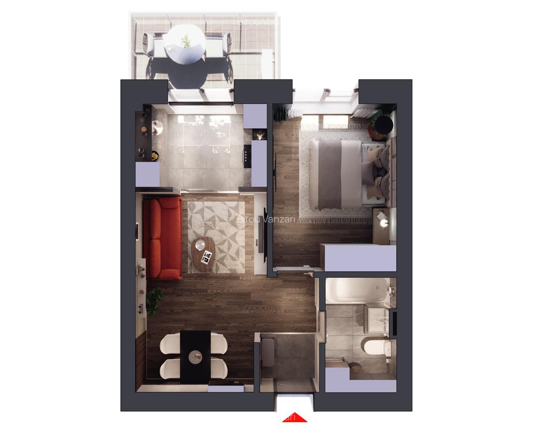 Apartament 2 camere | Tip 2A | HILS Titanium - 3 Apartament 2 camere | Tip 2A | HILS Titanium - 3