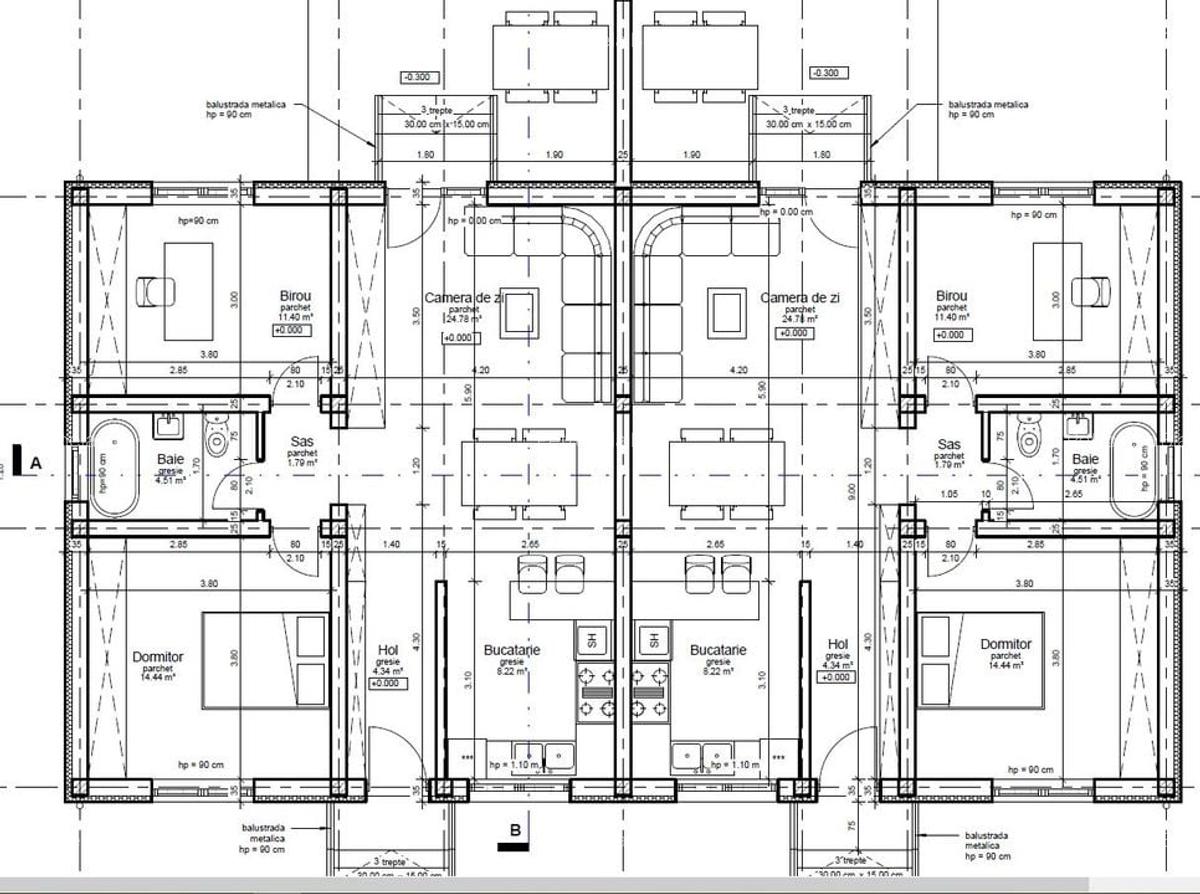 1/2 Duplex 3 camere - 5