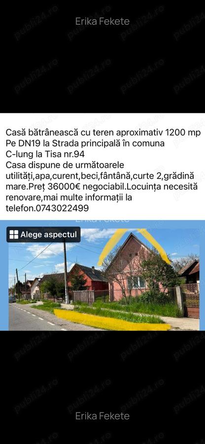 Casa in C-lung la Tisa - 1