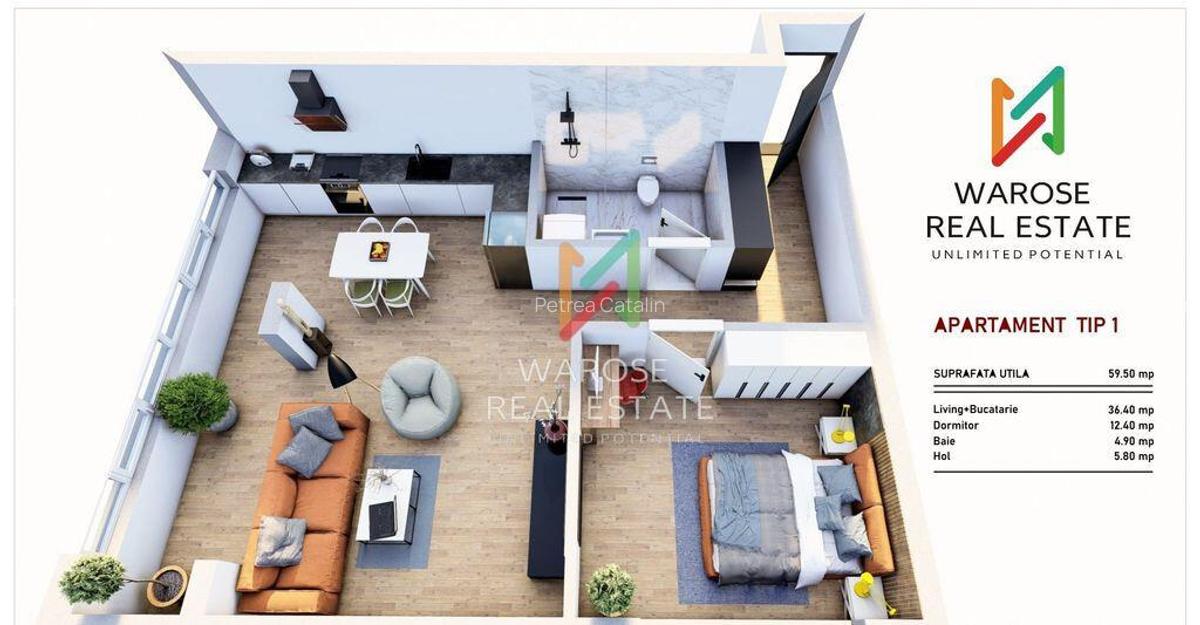 0% Comision | Ap 2 camere | 3 Structuri | De la 58 mp - 2