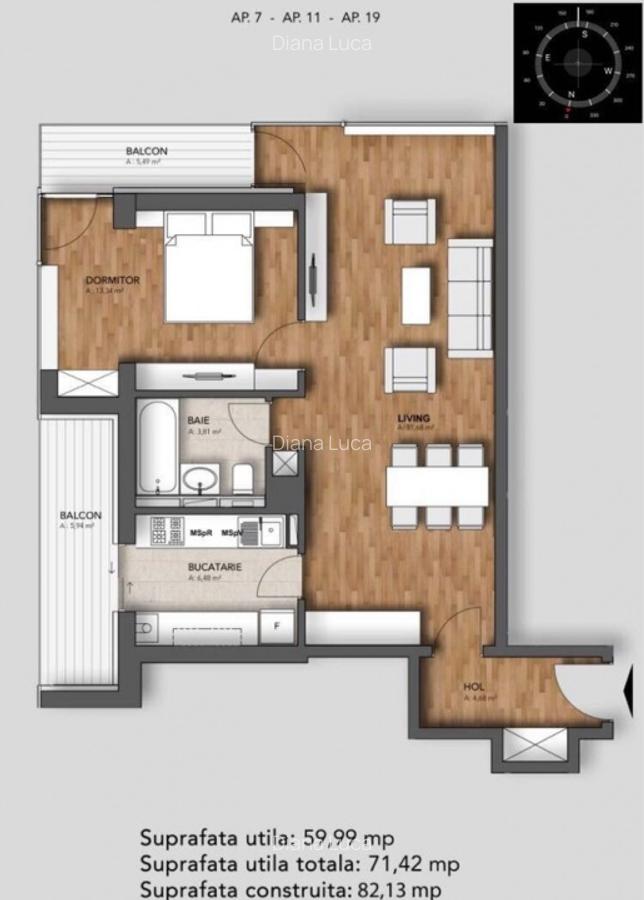 Vanzare Apartament 2 camere | Rond Alba Iulia | 71mp - 2