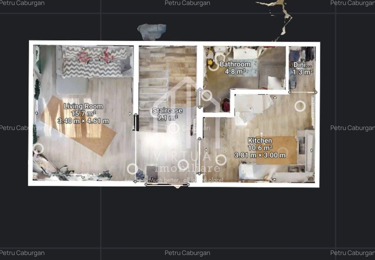 Casa individuala cu 3 camere, teren 572mp, mobilata, Cisnadie - 3