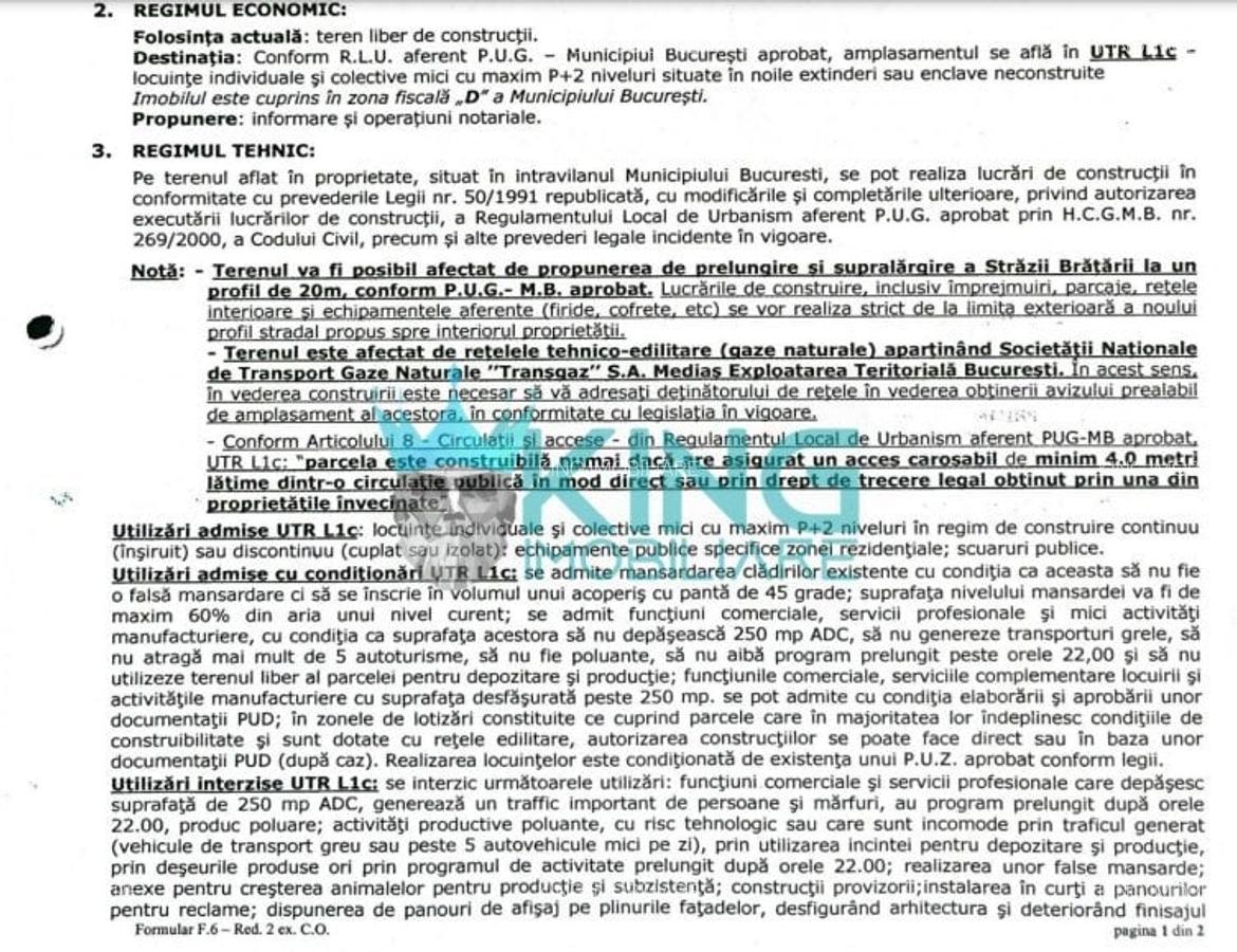 Teren Construcții intravilan de 750 mp, în Titan - 6