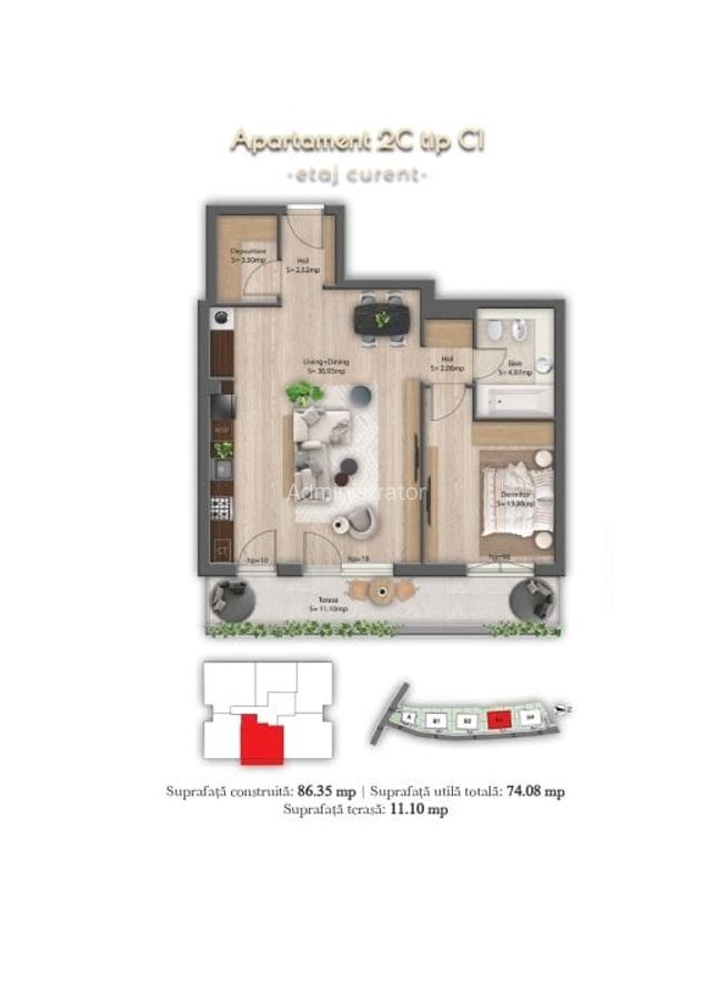 Apartament cu 2 camere decomandat în Herăstrău - 6