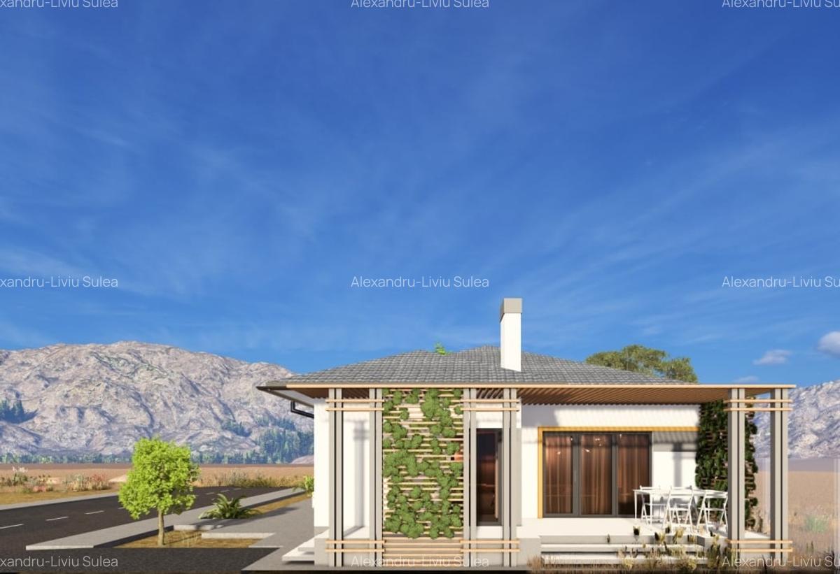 Casa individuala pe parter, teren 520mp, Stupini - 1