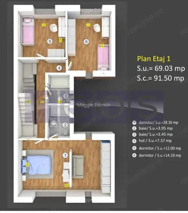 VANZARE TEREN 208MP | PUD APROBAT | PROIECT INCLUS | DOMENII | - 9