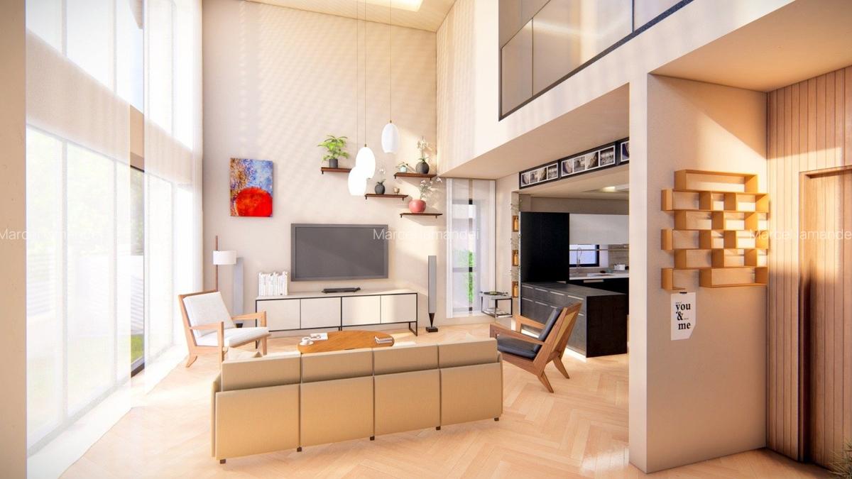 Proiect Rar – Vilă Spațioasă cu Living pe Două Niveluri - 5