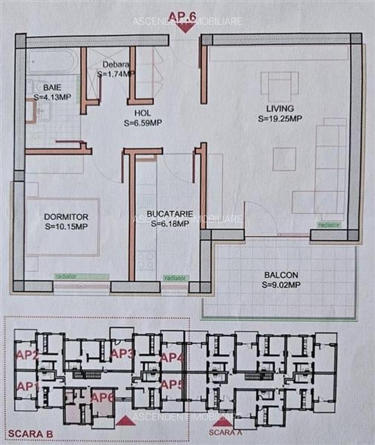 Apartament cu 2 camere decomandat în Sânpetru - 7