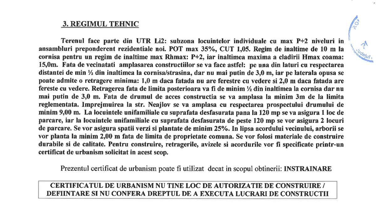 Islaz - Branesti - teren 1374mp - canalizare - gaze - curent - asfalt - 8