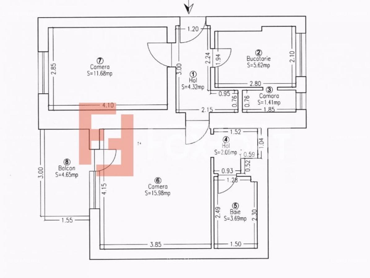 Apartament cu 2 camere decomandat, mobilat în Central - 7