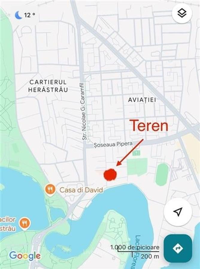 Vanzare teren Aviatiei, zona Caramfil, 2165 mp, pretabil proiect imobiliar - 1