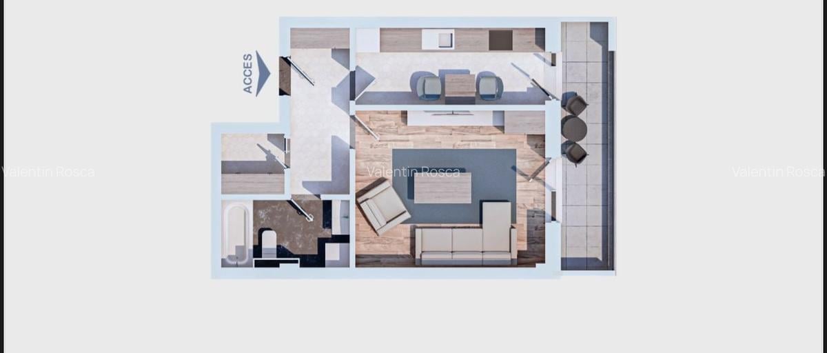 START VANZARI: Apartament 1 cameră bloc nou, 47 mp – Păcurari, de la DEZVOLTATOR - 1