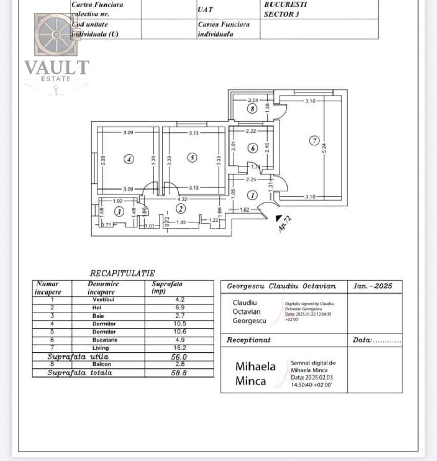 Apartament 3 camere - 5 minute de metrou - Salajan - 3