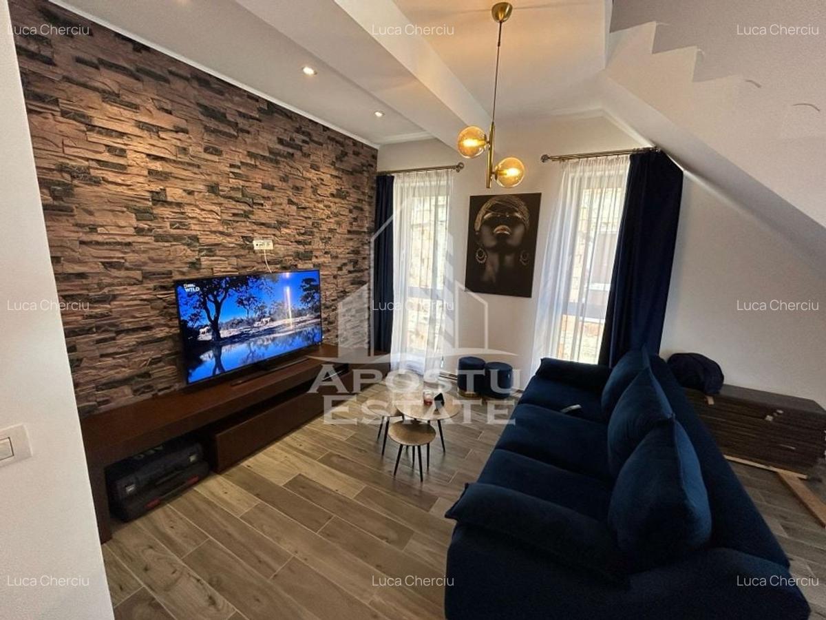 Penthouse mobilat de lux pe 2 nivele cu 3 camere si 2 bai in Giroc. - 5
