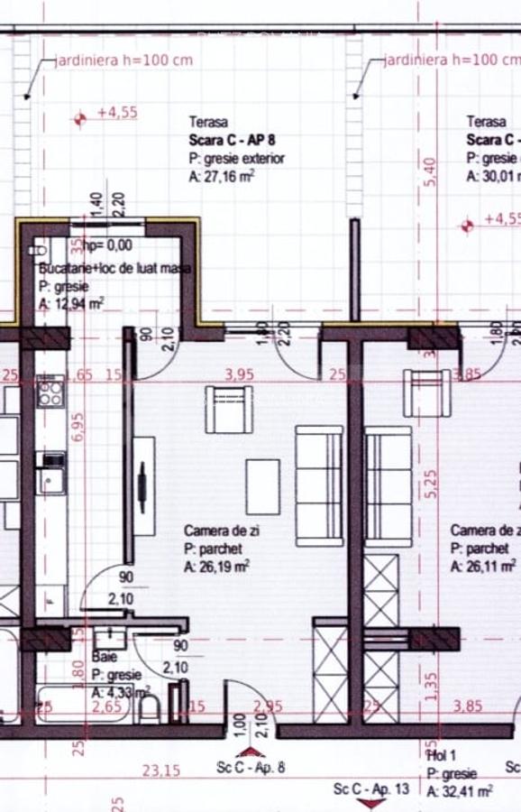 Apartament cu 1 camera, terasa generoasa,  Soporului - aproape de Iulius Mall - 1
