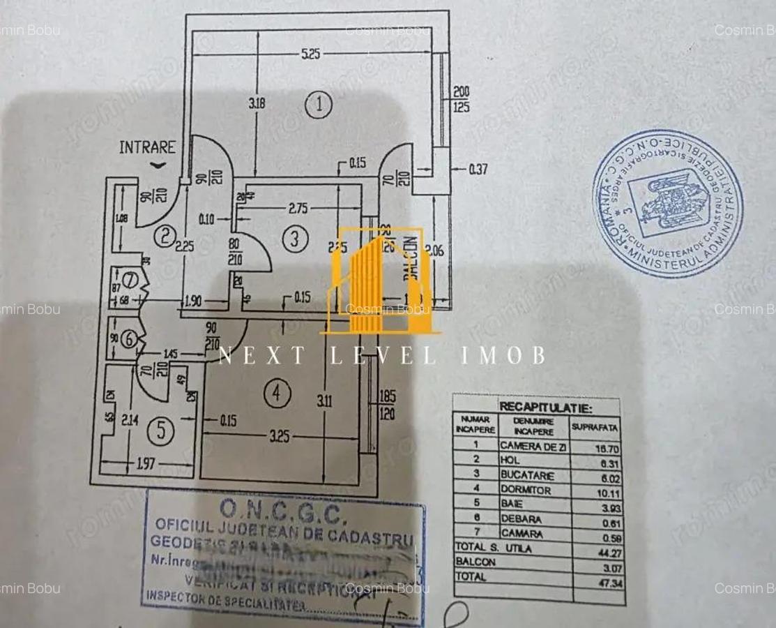 Apartament 2 camere, decomandat, etaj 1 - Exerci?iu - 13