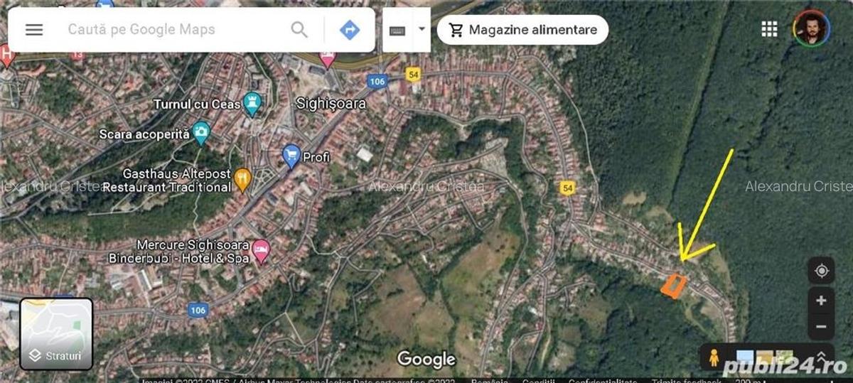 Teren constr.1000 mp, in Sighisoara, s. Caraiman - 2