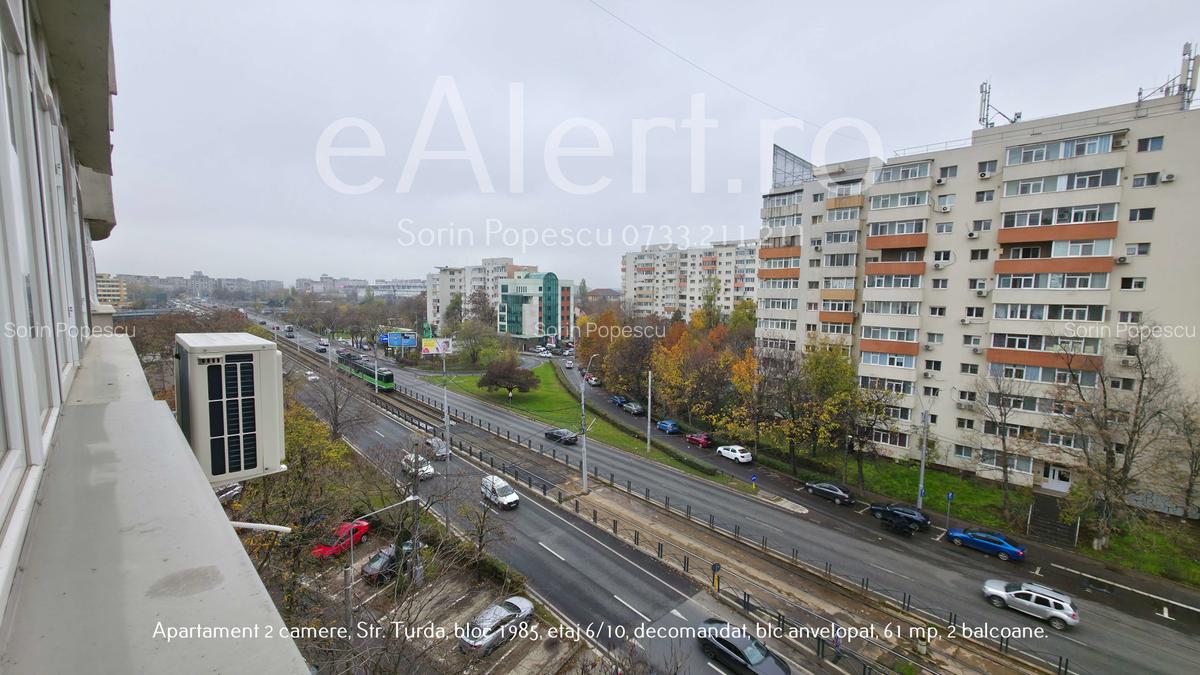 Apartament 2 camere, 61 mp, bloc 1985, 6/10, 2 balcoane, Str. Turda - 8