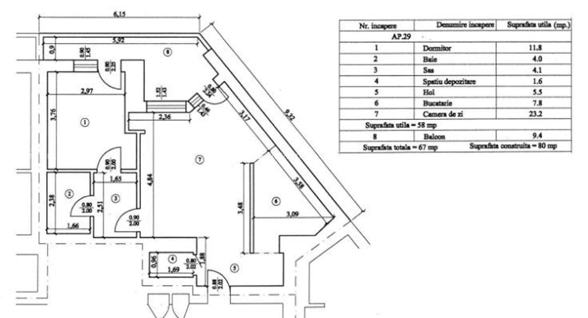 Apartament 2 camere cu balcon, garaj, lift, 2018. - 10