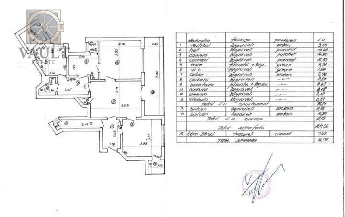3 CAMERE - TERASA 16 MP - PIATA ROMANA - CALEA VICTORIEI - RISC SEISMIC 2 - 5
