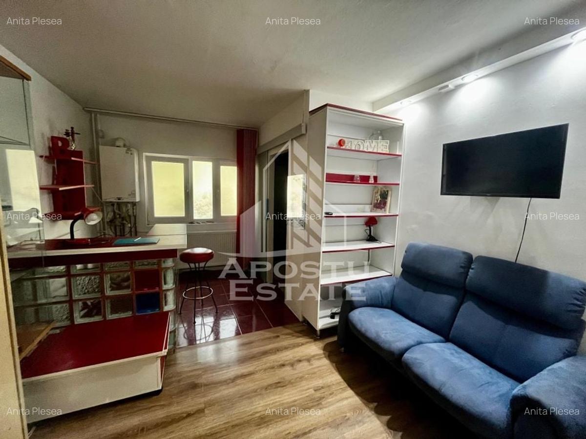 Garsoniera la parter inalt,centrala proprie,zona Aradului - 1