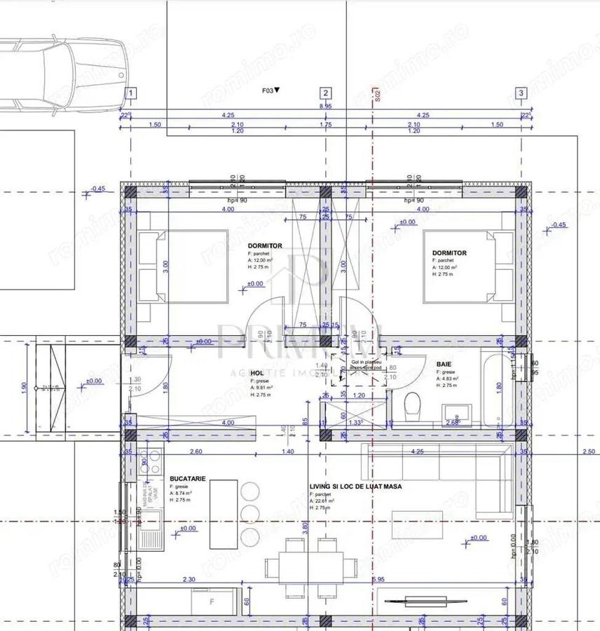 Duplex pe plan - 2 fronturi stradale - personalizare interioara - canalizare - 2