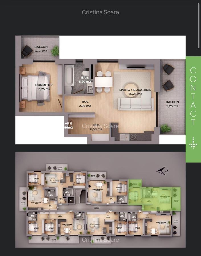 Apartament nemobilat in Resinence5 Forest- Loc parcare - Comision 0% - 5