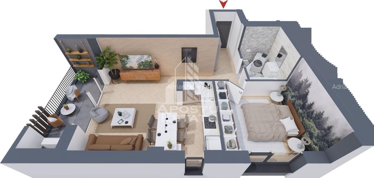 Apartament cu 1,2 si 3 camere, finalizare 2026, zona Torontalului - 2