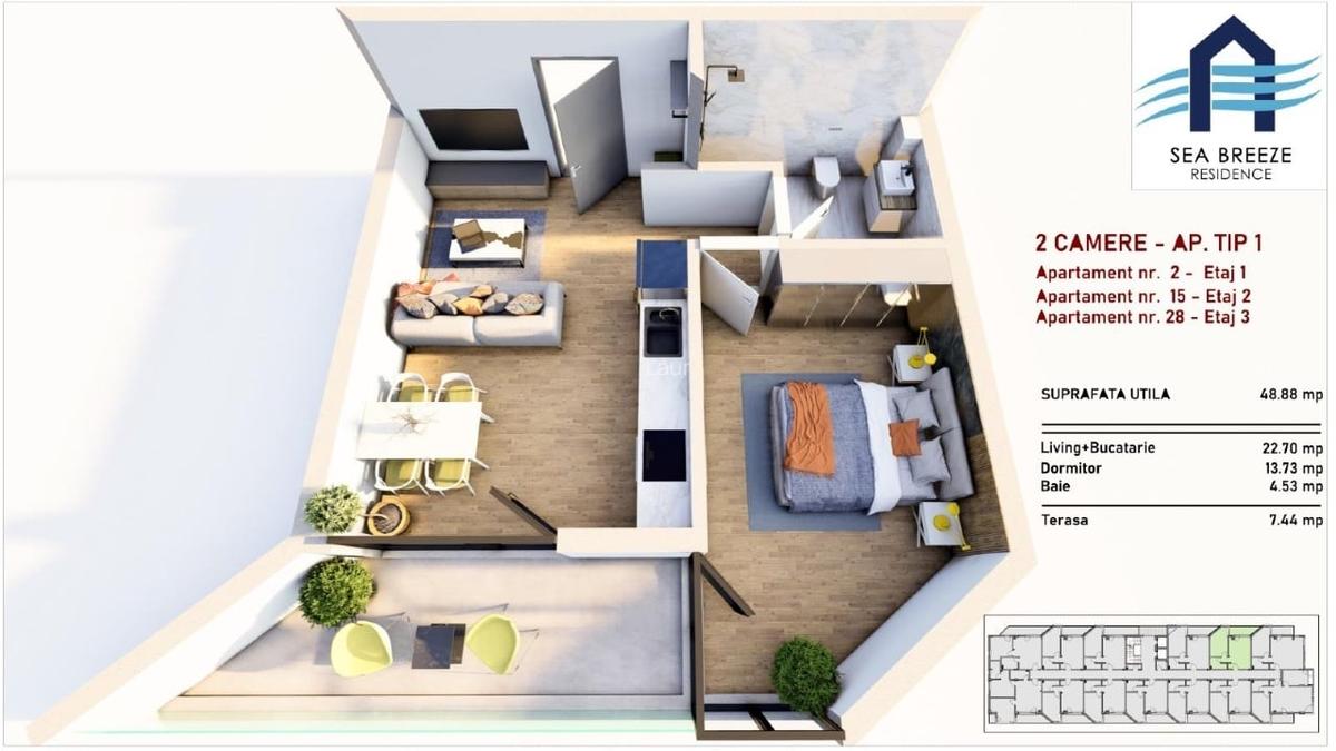 Ansamblu nou Mamaia Nord | Apartamente premium la 2 pasi de plaja | Rate 3 ani - 6