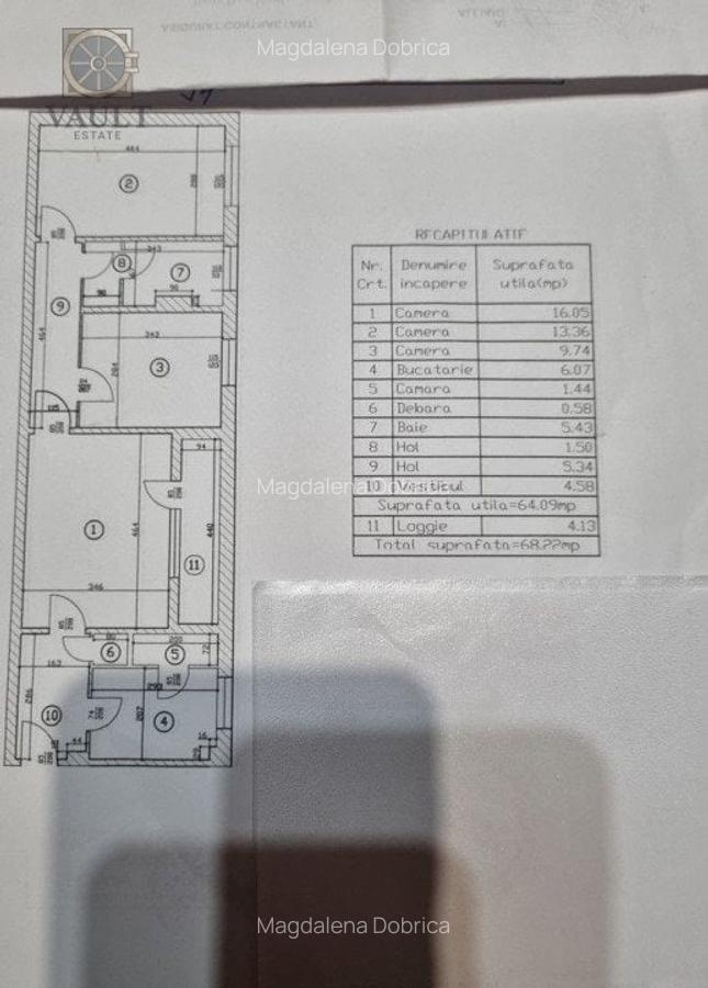 Apartament 3 camere - Titan - Piata Minis - posibilitate centrala - 7