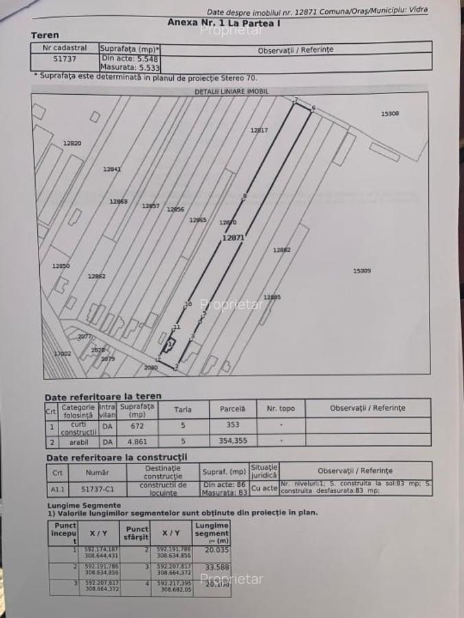 Casa si curte loc Vidra 5500mp - 1