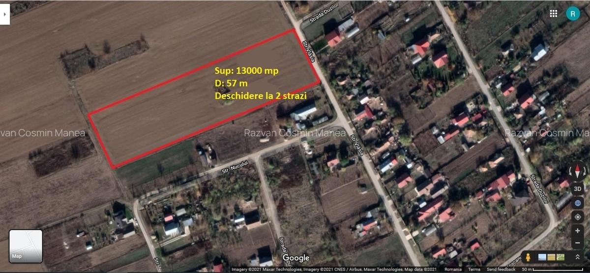 Balotesti-Moara Vlasiei | Teren 13000 mp | Nod A3 | Proprietar | Utilitati | PUZ - 1