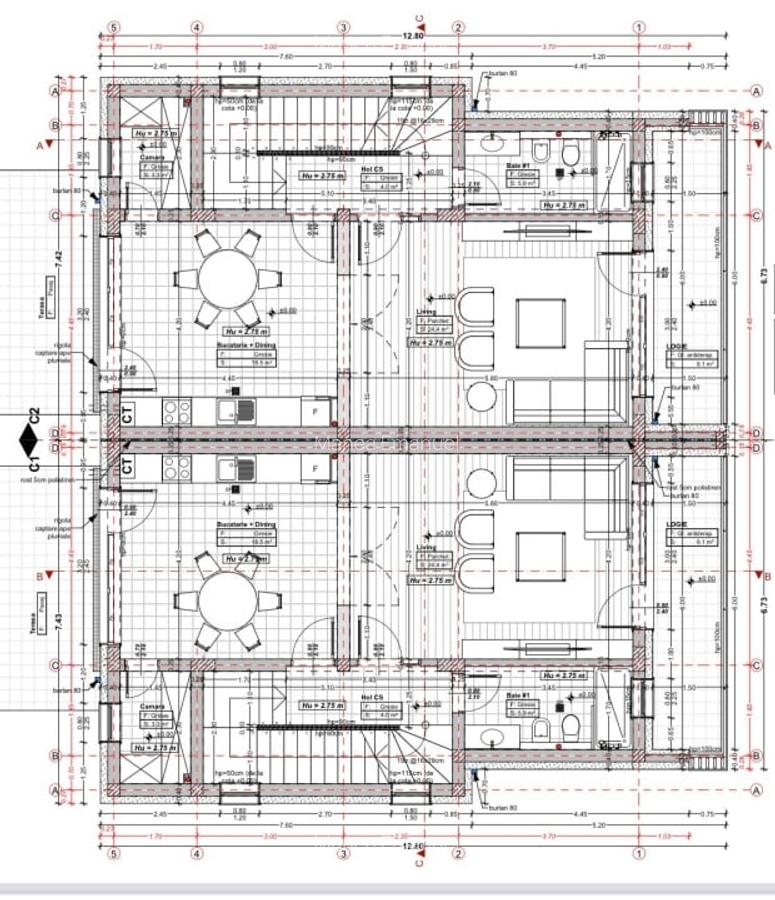 Teren autorizat de vanzare , pentru 5 DUPLEXURI ,Floresti - 2 Teren autorizat de vanzare , pentru 5 DUPLEXURI ,Floresti - 2