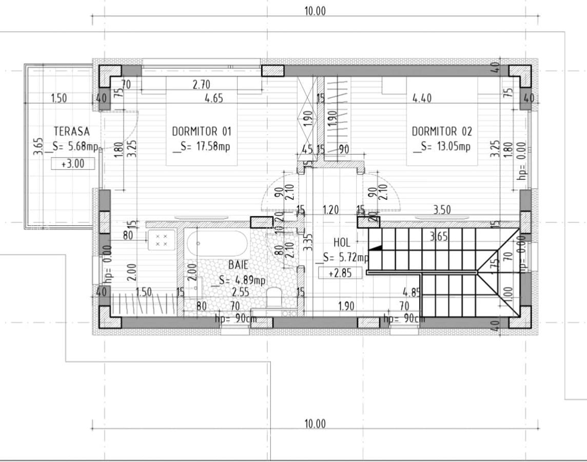 Vila individuala - Parter+Etaj - 3 camere -fatada ventilata - zona de case - 2