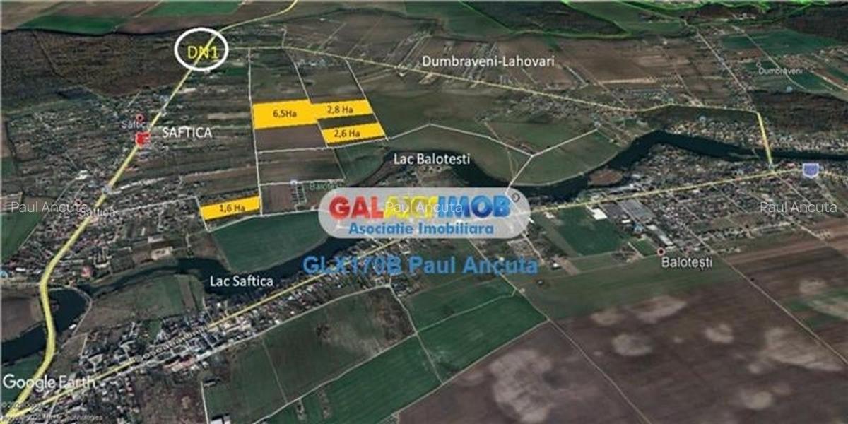 Teren Balotesti Saftica Lahovari 18200 mp rezidential - 3