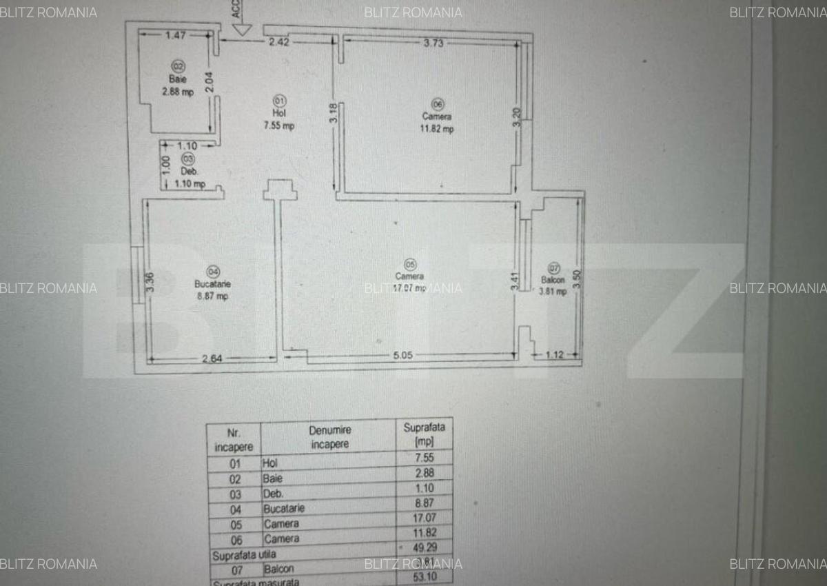 Apartament, 2 camere, 50mp, zona Piata Victoriei LUX - 1