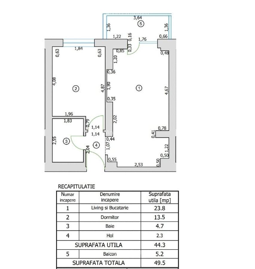 DIRECT PROPRIETAR | Ap. 2 Camere - Cortina North | 0% Comision, TVA 0 - 2
