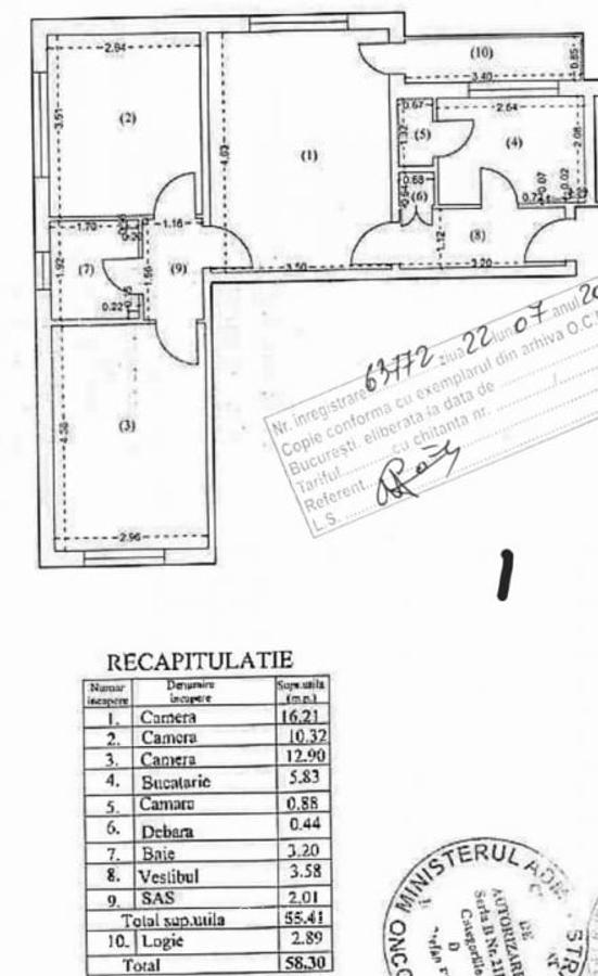 Apartament 3 camere | Obor | 10 min metrou Obor/Iancului - 11