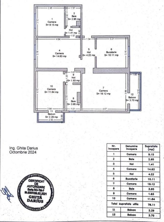 COMISION 0% | Etaj 2 | Piata Verde | Disponibil imediat - 12